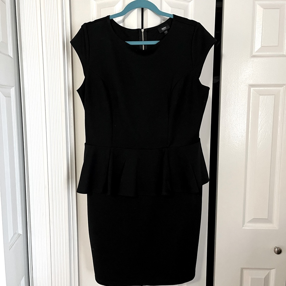 Mossimo Black peplum dress XXL